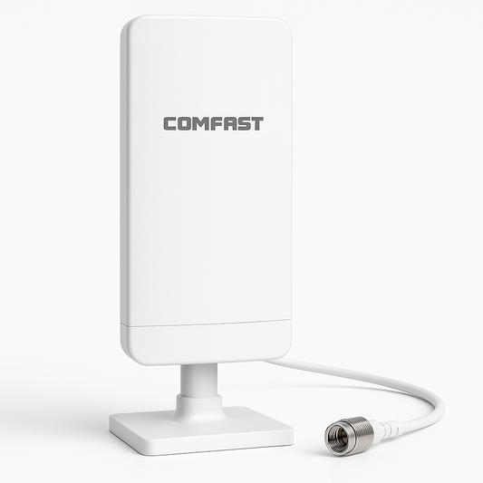Antena Wi-Fi 7 Tri-Banda 6 GHz MU-MIMO 18 dBi